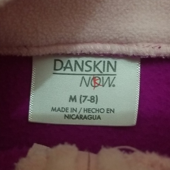 3 for $10🌼Girls Fleece Jacket M 7-8 Danskin Now - Picture 3 of 7